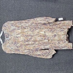 Grace + Karma paisley patterned dress. Size Large. NWT